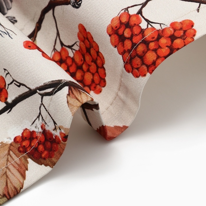 Новый год.Дорожка Этель "Снегири на ветках" 30х70 см, 100% хл, саржа 190 г/м2