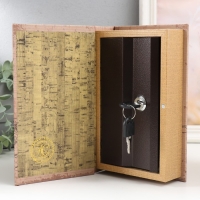 Сейф-книга дерево кожзам "Эйфелева башня. Винтаж" 21х13х5 см