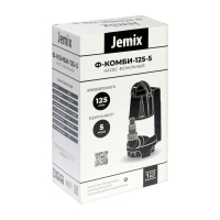 Насос фекальный JEMIX Ф-КОМБИ-125-5, 400 Вт, напор 5 м, 125 л/мин, диаметр частиц 35 мм Насос фекальный JEMIX Ф-КОМБИ-125-5, 400 Вт, напор 5 м, 125 л/мин, диаметр частиц 35 мм