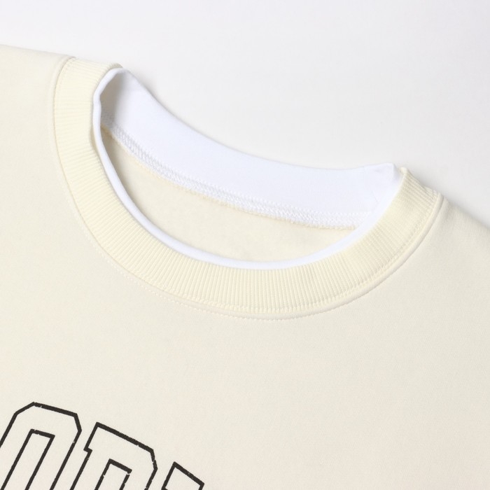 Свитшот мужской НАЧЁС, цвет молочный, размер 54