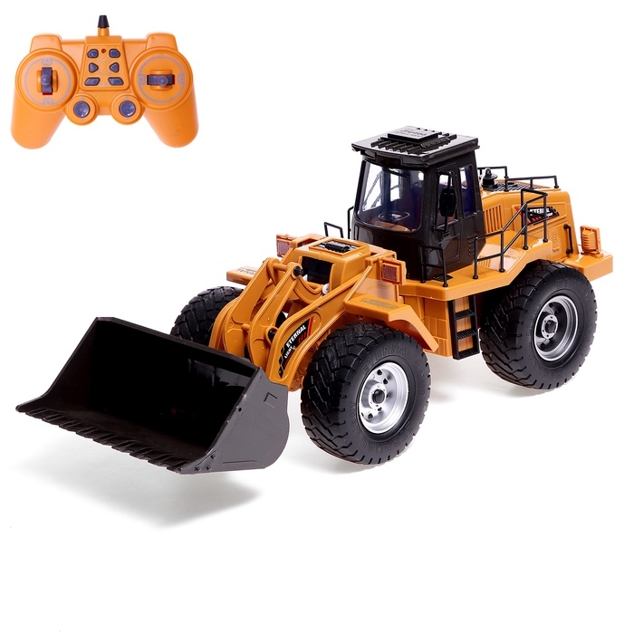 Машинка радиоуправляемая &laquo;Стройка&raquo;, погрузчик, аккумулятор, световые, звуковые и дымовые эффекты
