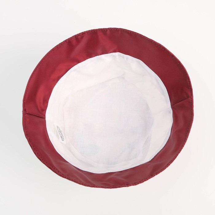 Панама «Цветы», цвет бордовый Панама «Цветы», цвет бордовый