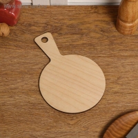 Доска разделочная двухсторонняя, круглая, с ручкой, 22&times;14.6&times;0.6 см