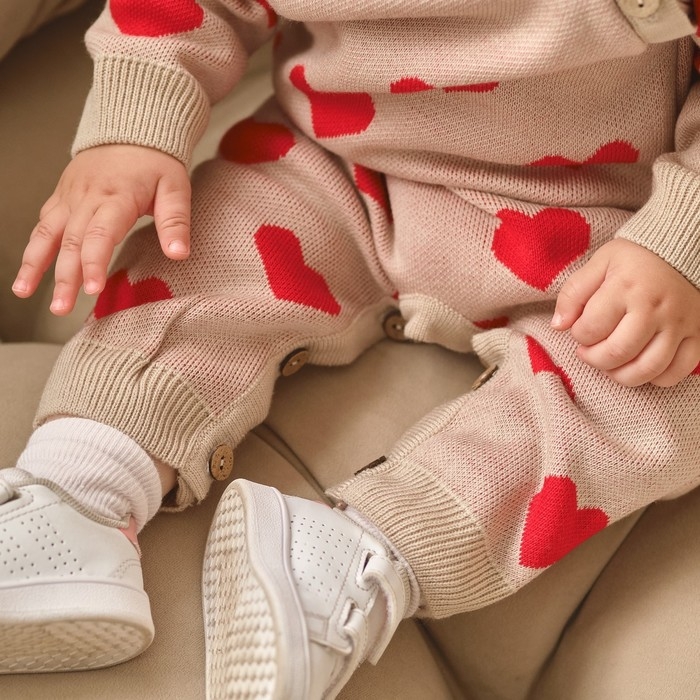 Комбинезон вязаный Крошка Я «Сердечки», рост 74-80 см Комбинезон вязаный Крошка Я «Сердечки», рост 74-80 см