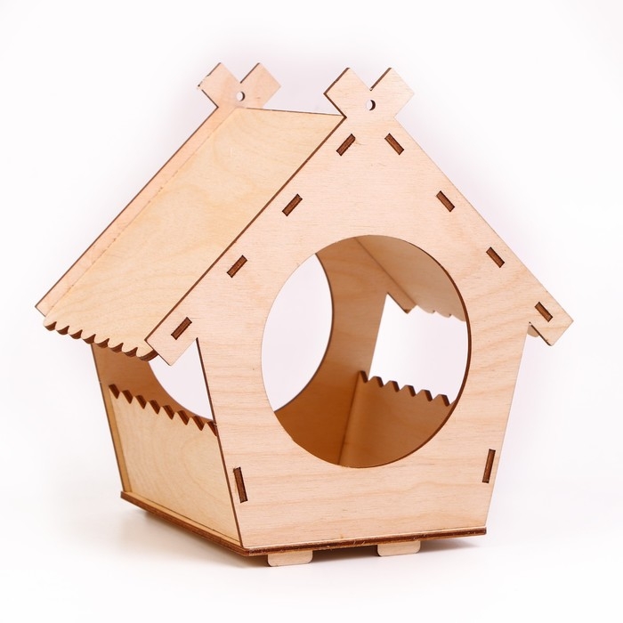 Деревянный скворечник - кормушка для птиц &laquo;Домик&raquo;