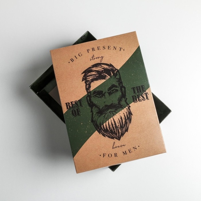 Коробка подарочная складная, упаковка, &laquo;Брутальность&raquo;, 21 х 15 х 7 см