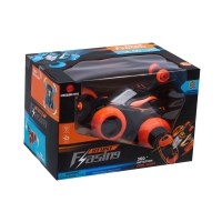 Машина-перевёртыш радиоуправляемая &laquo;Трюкач&raquo;, свет, работает от аккумулятора, цвет оранжевый