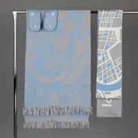 Палантин с бахромой на заказ Rinn Fint, полушерсть