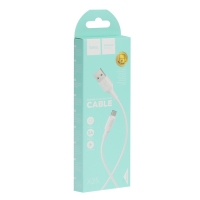 Кабель Hoco X25, Type-C - USB, 3 А, 1 м, PVC оплетка, белый Кабель Hoco X25, Type-C - USB, 3 А, 1 м, PVC оплетка, белый