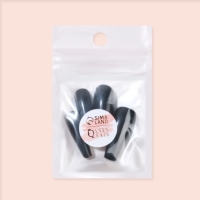 Накладные ногти, 24 шт, форма балерина, цвет чёрный Накладные ногти, 24 шт, форма балерина, цвет чёрный