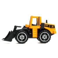 Игровой набор из металла &laquo;Строительная техника&raquo;, в комплекте дорожные знаки и техника