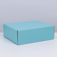 Коробка подарочная складная, упаковка, &laquo;Тиффани&raquo;, 27 х 21 х 9 см