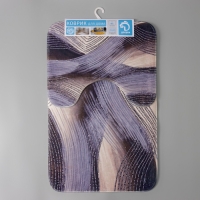 Набор ковриков для ванной и туалета Доляна &laquo;Саванна&raquo;, 2 шт: 50&times;80, 40&times;50 см