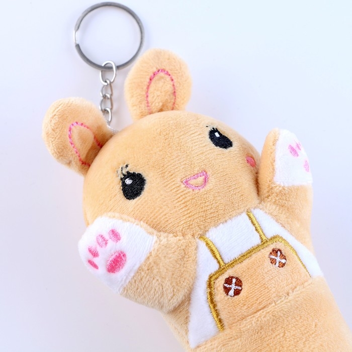 Брелок «Зайка», 15 см, цвета МИКС Брелок «Зайка», 15 см, цвета МИКС