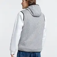 Жилет с капюшоном унисекс Gotland, серый, размер S Жилет с капюшоном унисекс Gotland, серый, размер S