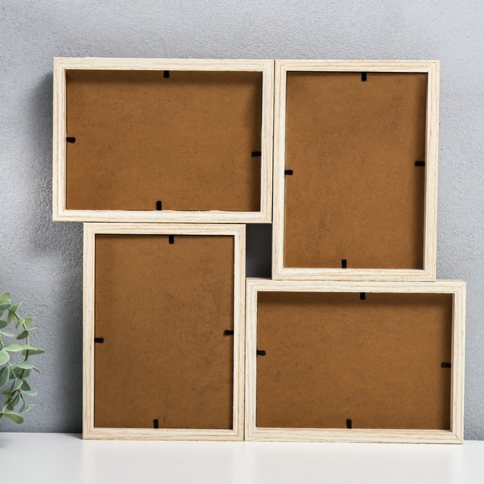 Фоторамка МДФ на 3 фото 13х18 см Фоторамка МДФ на 3 фото 13х18 см "Шейкер - Улыбка" 36х34х2 см