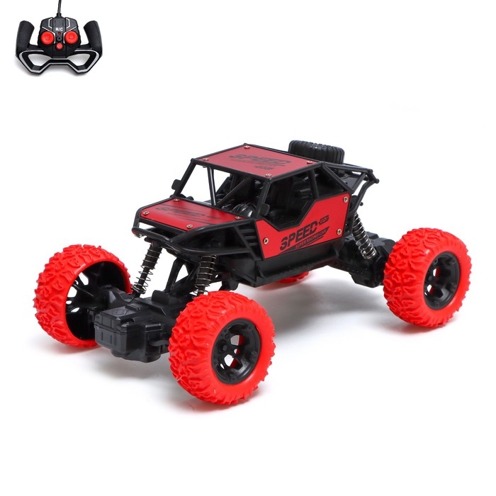 Джип радиоуправляемый &laquo;Триал&raquo;, работает от аккумулятора, цвет красный