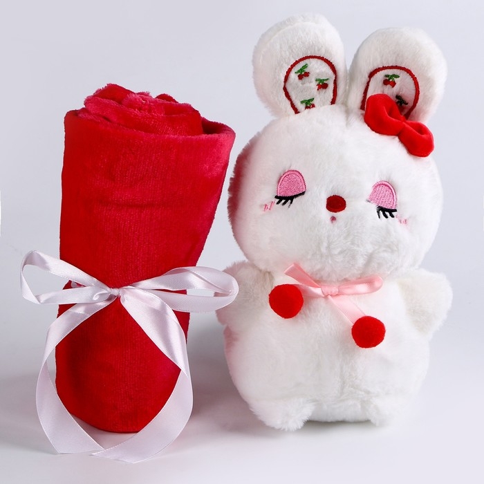 Мягкая игрушка с пледом &laquo;Зайчишка&raquo;