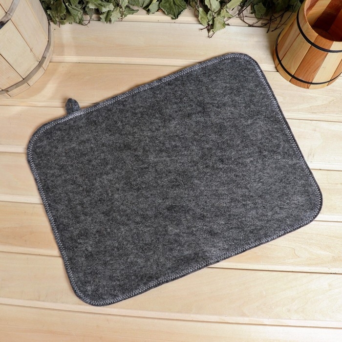 Коврик для бани темный, 43х34 см Коврик для бани темный, 43х34 см