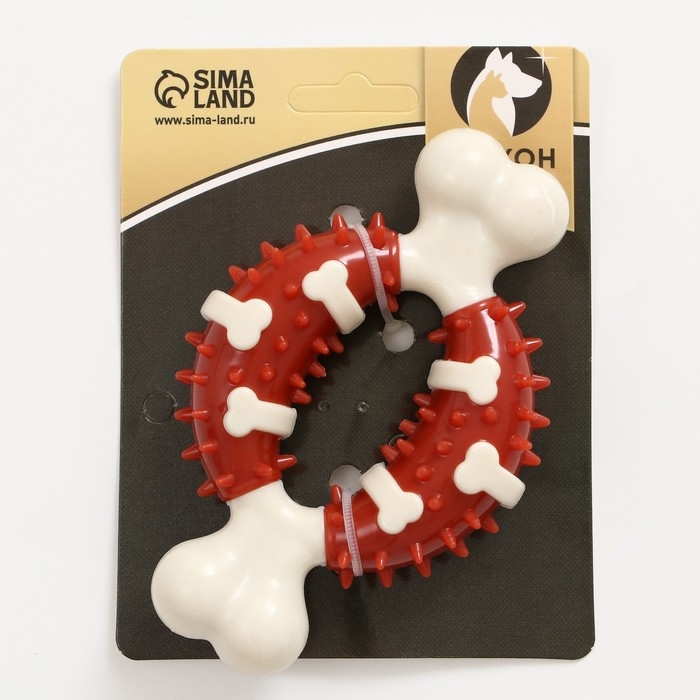 Игрушка для собак Игрушка для собак "Кость" Пижон Premium, 12,5 см, TPR+нейлон