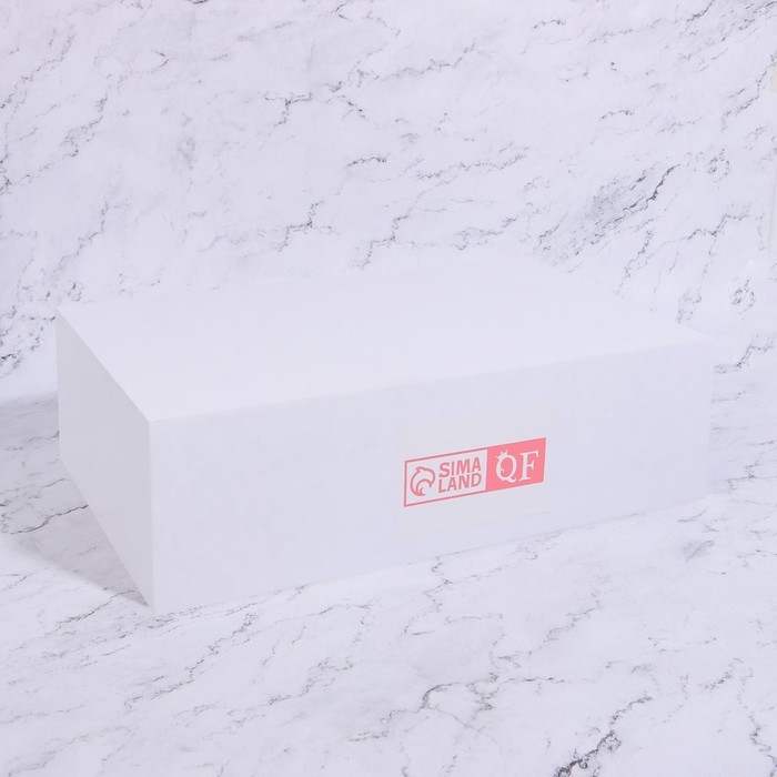 Органайзер для хранения &laquo;Square&raquo;, 1 секция, стеклянный, 29 &times; 17,5 &times; 6,5 см, цвет прозрачный/чёрный