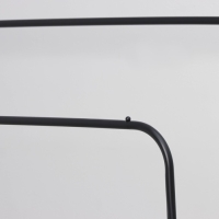 Вешалка двойная напольная металлическая для одежды, с полкой, 110&times;62&times;150 см, цвет чёрный