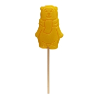 Новый год. Карамель леденцовая фигурная Sweet Ness "Белый мишка", 30 г