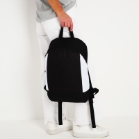 Рюкзак школьный текстильный 46х30х10 см, вертикальный карман, цвет черно-белый Рюкзак школьный текстильный 46х30х10 см, вертикальный карман, цвет черно-белый