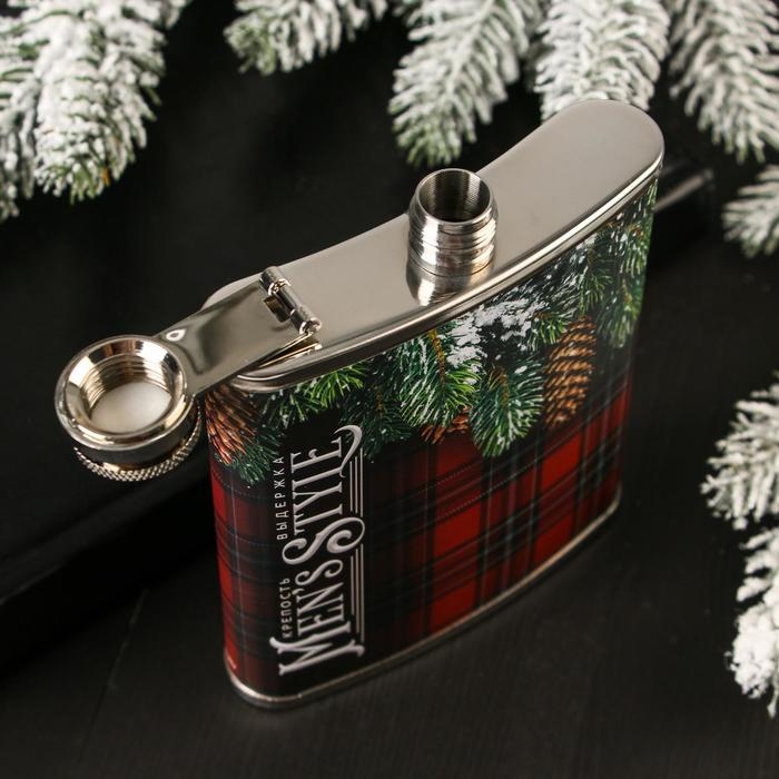 Новый год. Фляжка &laquo;Крепость, выдержка&raquo;, 210 мл