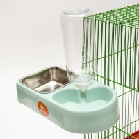 Комплекс автопоилка и автокормушка 26,5 х *16,5 х 22 см, голубой