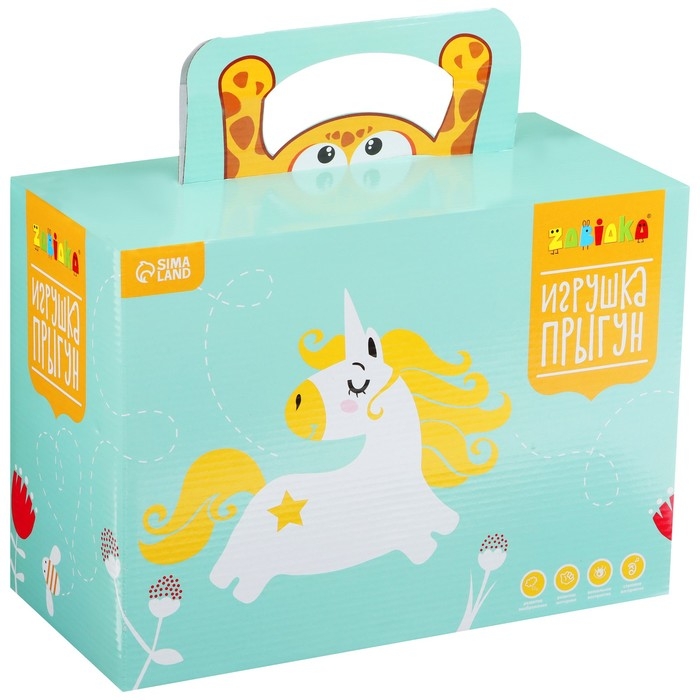 Попрыгун ZABIAKA &laquo;Зайка&raquo;, 59х58 см, 1400 г, цвет МИКС