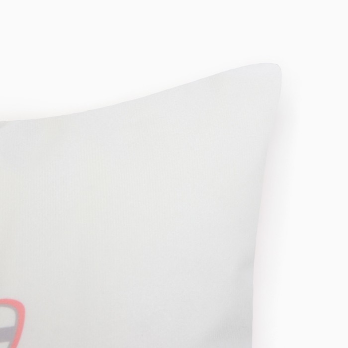 Новый год. Символ года. Змея. Чехол на подушку Этель &laquo;Лара и НГ&raquo; 40х40 см, велюр