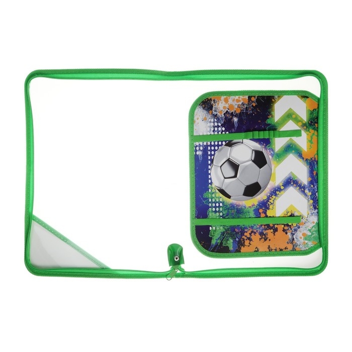 Папка для труда А4, 325 х 230 х 25 мм, молния вокруг, откидная планка, пластиковая, ПТР-1, Calligrata Папка для труда А4, 325 х 230 х 25 мм, молния вокруг, откидная планка, пластиковая, ПТР-1, Calligrata "Мяч"