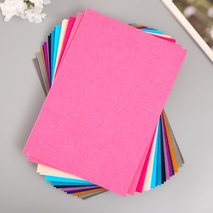 Набор мягкого фетра Набор мягкого фетра "Астра" (16 шт) ассорти, 3 мм, 400 гр. 20х30 см