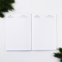 Новый год. Ежедневник в тонкой обложке А5, 80 л &laquo;Счастья в новом году!&raquo;