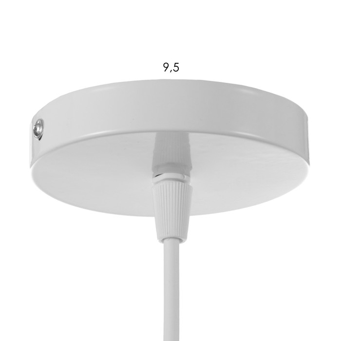 Светильник BayerLux Подвес "Цилиндр" 1x40Вт E27 белый 13х13х16-96 см