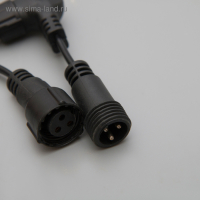 Гирлянда &laquo;Занавес&raquo; 2 &times; 6 м, IP44, УМС, тёмная нить, 1440 LED, свечение синее, 220 В