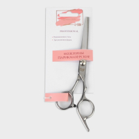 Ножницы парикмахерские с упором, лезвие — 6 см, цвет серебристый Ножницы парикмахерские с упором, лезвие — 6 см, цвет серебристый