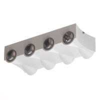 Светильник "Бисо" 8хLED 8Вт 4000К IP66 белый 19х4,5х8 см Светильник "Бисо" 8хLED 8Вт 4000К IP66 белый 19х4,5х8 см