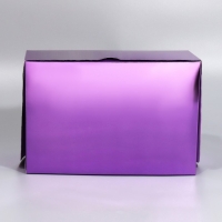 Коробка для капкейков, кондитерская упаковка с окном, 6 ячеек &laquo;Фиолетовая&raquo;, 25 х 17 х 10 см