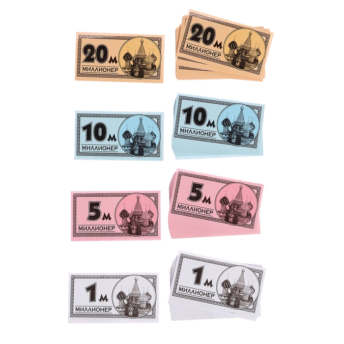 Настольная игра &laquo;Миллионер Россия&raquo;, 2-6 игроков, 7+
