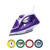 Утюг Econ ECO-BI2201, 2200Вт, керамическая подошва, 40 г/мин, 300 мл, цвет фиолетовый Утюг Econ ECO-BI2201, 2200Вт, керамическая подошва, 40 г/мин, 300 мл, цвет фиолетовый