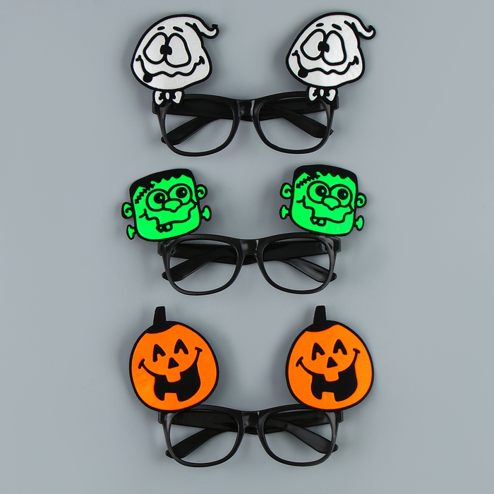 Карнавальные очки &laquo;Хэллоуин&raquo;, виды МИКС