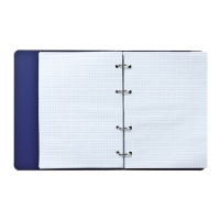 Тетрадь на кольцах A5 120 листов в клетку Calligrata Синяя, пластиковая обложка, блок офсет Тетрадь на кольцах A5 120 листов в клетку Calligrata Синяя, пластиковая обложка, блок офсет