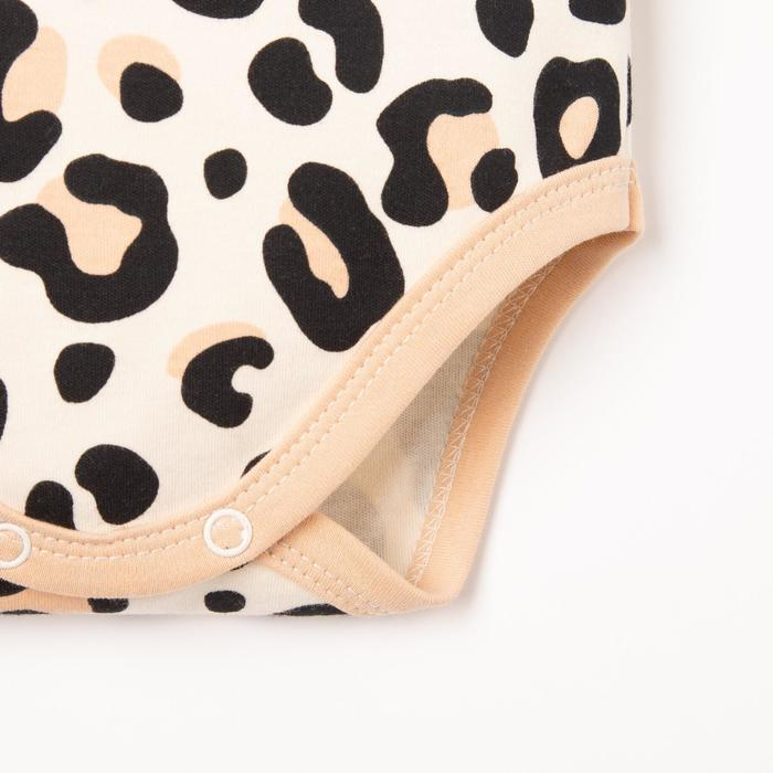 Боди с дл. рукавом Крошка Я &laquo;Леопард&raquo;, рост 80-86 см