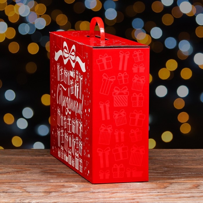 Коробка подарочная складная "Время чудес" 36,5 х 11 х 26 см. Новый год