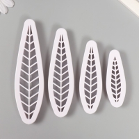 Каттеры для полимерной глины "Листочки" набор 4 шт 6х1,2 см 8х1,6 см 10х2,1 см 12х2,5 см Каттеры для полимерной глины "Листочки" набор 4 шт 6х1,2 см 8х1,6 см 10х2,1 см 12х2,5 см