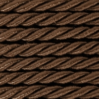 Шнур витой, d = 3 мм, 25 &plusmn; 1 м, цвет коричневый