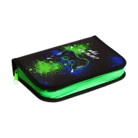 Пенал 1 секция 140 х 210 х 40 мм, откидной карман и косметичка, тканевый, Calligrata TOP Content "Гейм" Пенал 1 секция 140 х 210 х 40 мм, откидной карман и косметичка, тканевый, Calligrata TOP Content "Гейм"