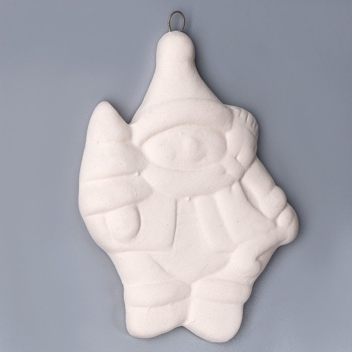 Новый год! Ёлочное украшение под раскраску &laquo;Снеговик с елкой&raquo; с подвесом, кисть